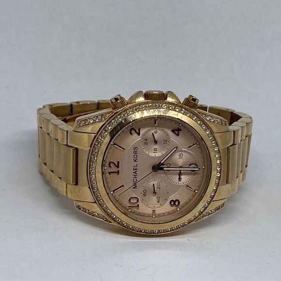 Michael Kors MK5263 Women's Rose Gold Stainless Steel Analog Dial Watch MP765 - Picture 7 of 12